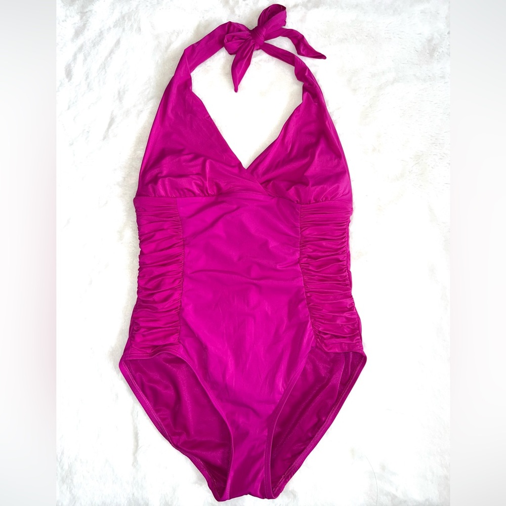 SPANX Halter Top One Piece Swimsuit Size 16